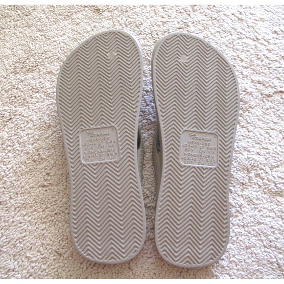 Archies Taupe Thong Flip Flop Comfort Sandals Beach Pool Orthotic Arch M9‎ W10 - Picture 4 of 5